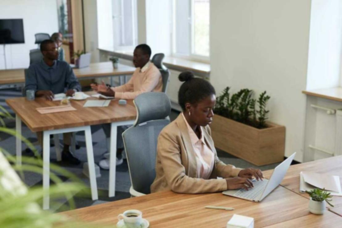 Team collaboration during financial planning workshop session